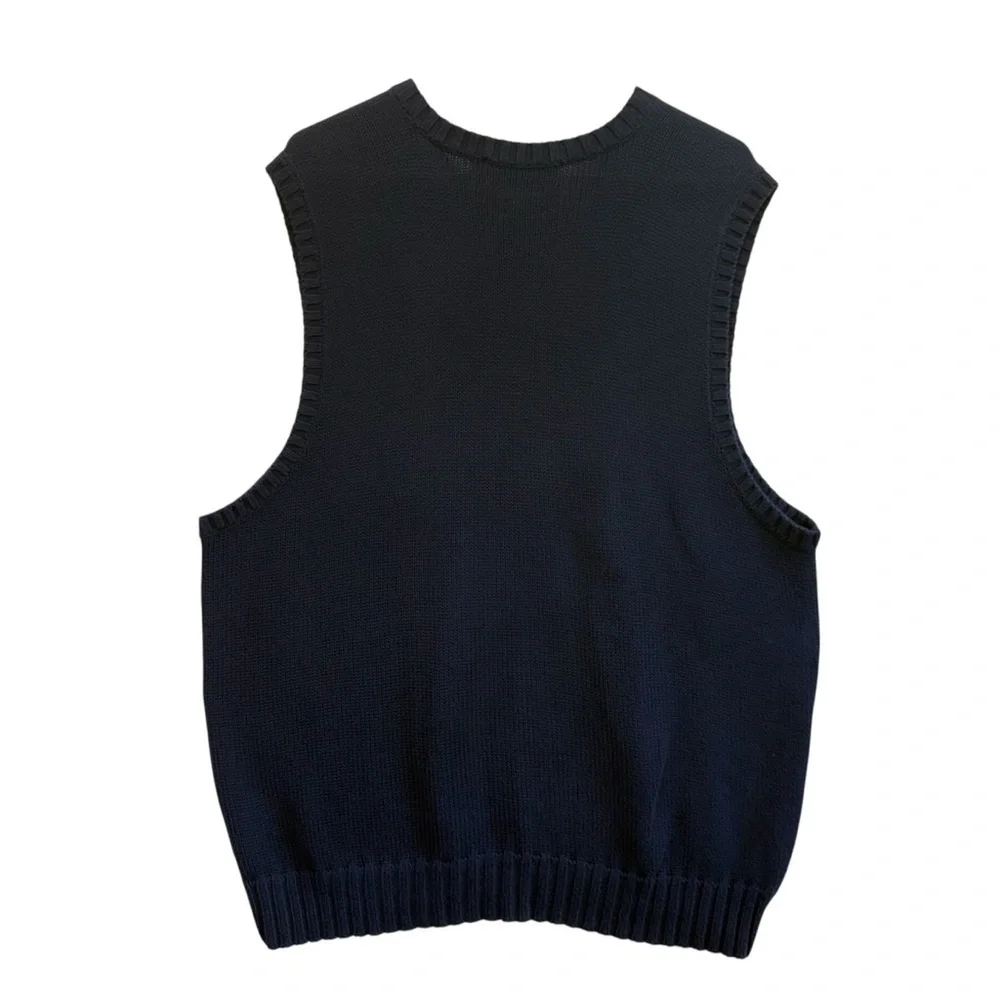 Ralph Lauren Men's Navy V-Neck Sweater Vest. Size XL